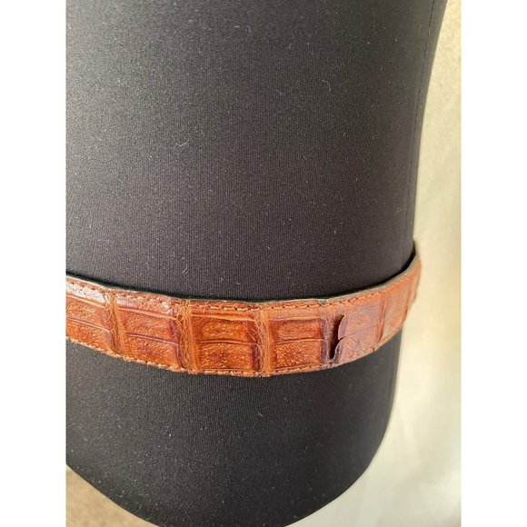 Neiman Marcus Vintage Brown Italian Genuine Crocodile Belt - Size 85/32 - Picture 12 of 13